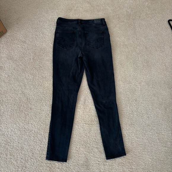 American Eagle Black Distressed Denim Jeans - Picture 8 of 9